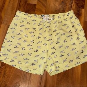 Bermies flying fish swim trunk size medium summer swim bathing suit vacation MED